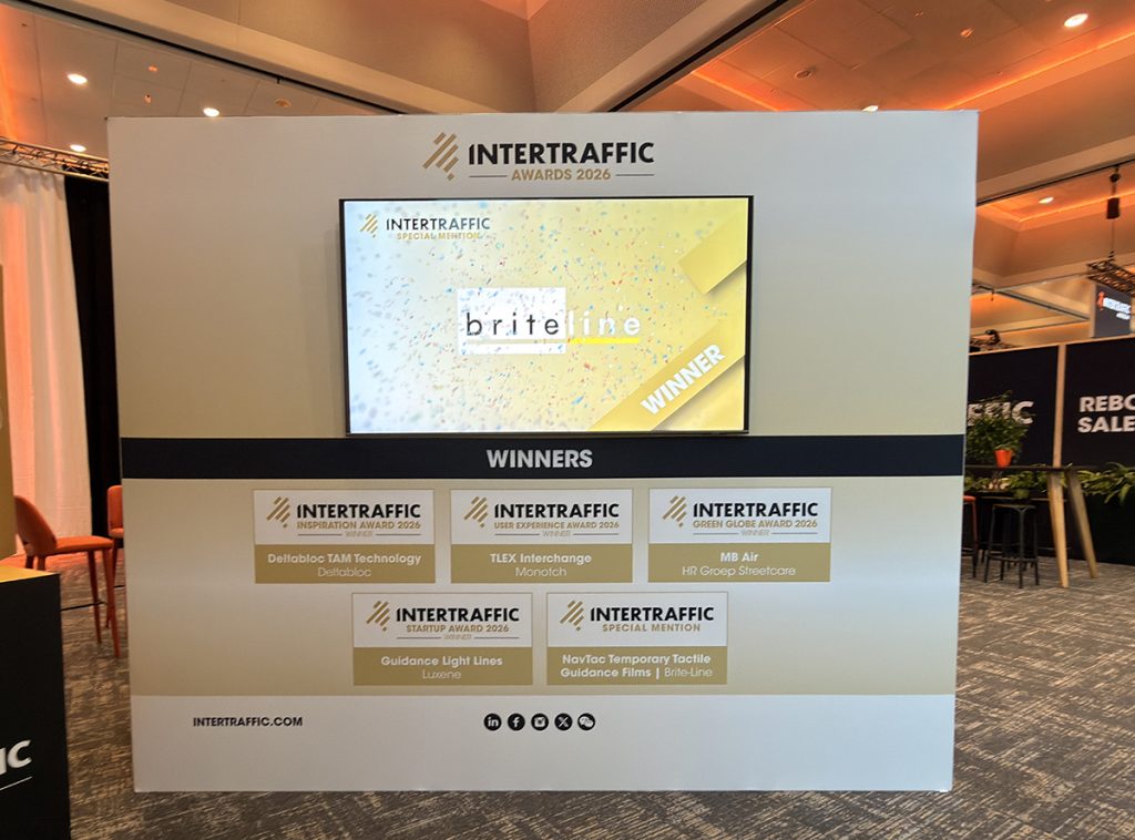 喜报 | 亮线科技NavTac盲道产品荣获Intertraffic 2026评委会特别奖